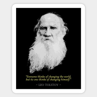 Leo Tolstoy Quote Sticker